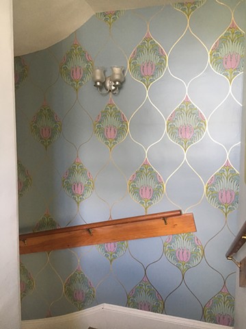 Vintage wallpaper reproduction/redesign