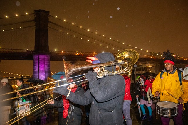 Hungry March Band launches the parade! | Photo by Walter Wlodarczyk