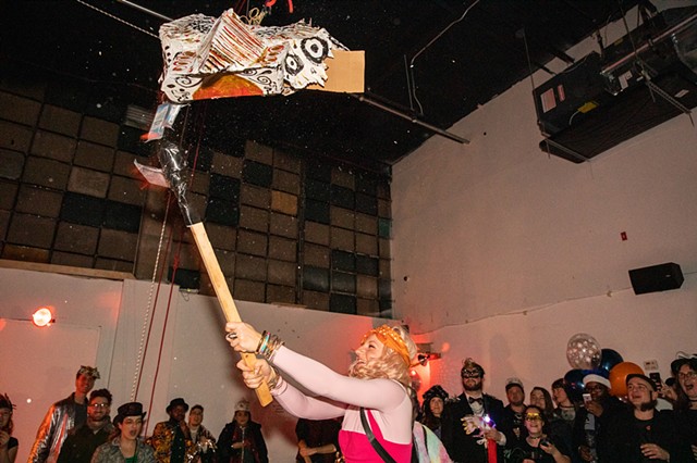 Savannah Jean busts open a piñata of grievances | Photo by Walter Wlodarczyk