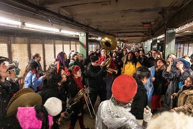 A subway takeover | Photo by Walter Wlodarczyk