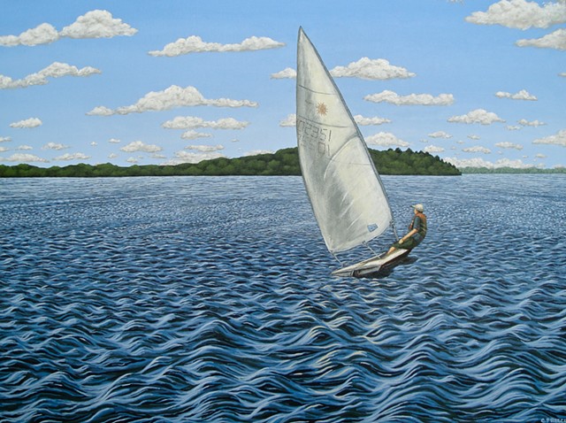 Christina Preece canadian landscape artist art painting sailing