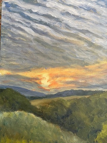 Sunset Overview, Halcottsville by MARGARET LEVESON