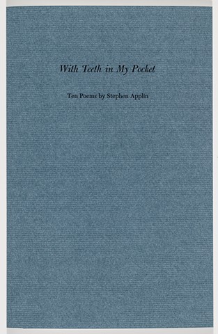 With Teeth in My Pocket, regular edition cover