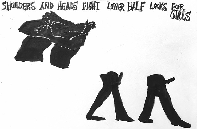 shoulders and heads fight lower half looks for girls