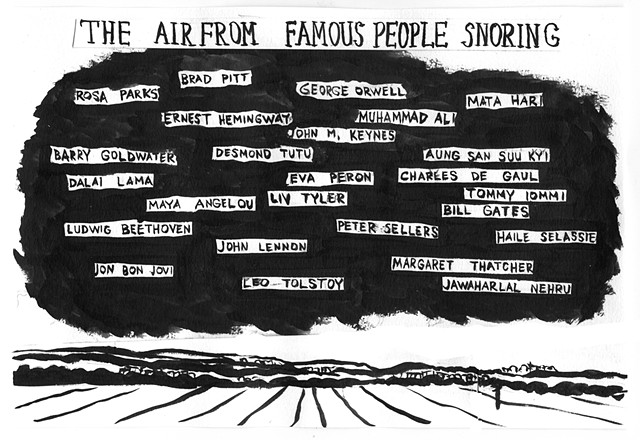 the air from famous people snoring