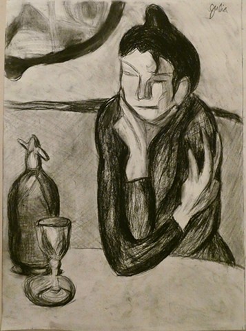 Master of Picasso's "Absinthe Drinker"