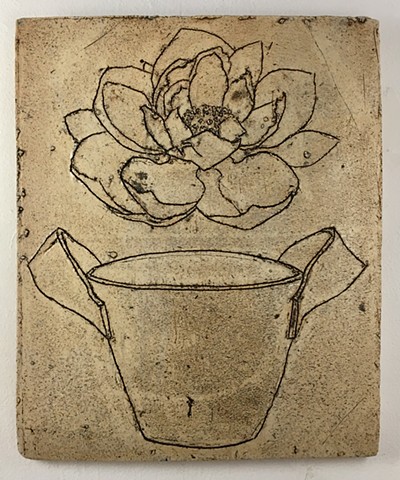 Lotus and Bucket Drawing