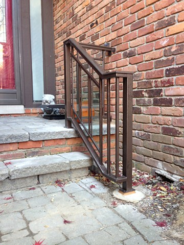 Handrail with Glass Inserts, Birmingham