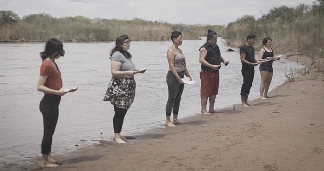 There Must Be Other Names for the River - acoustic performance on the banks of the Rio Grande, April 2019