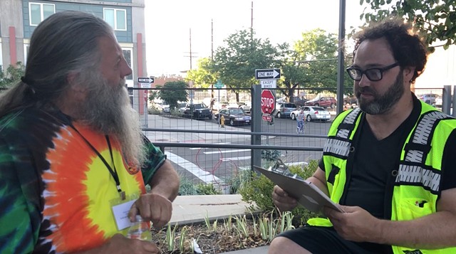 Michael Workman - Survey Interview with Gonzo (aka the Mayor of Triangle Park) at the 48 Hours Summit of Socially-Engaged Art, 2018
