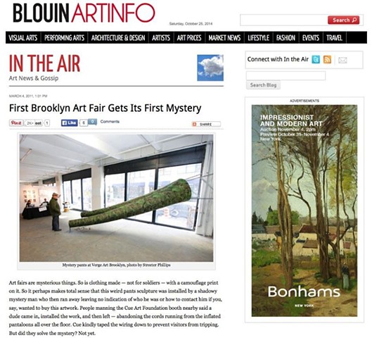 Verge Art Brooklyn '11, Artinfo Article1
