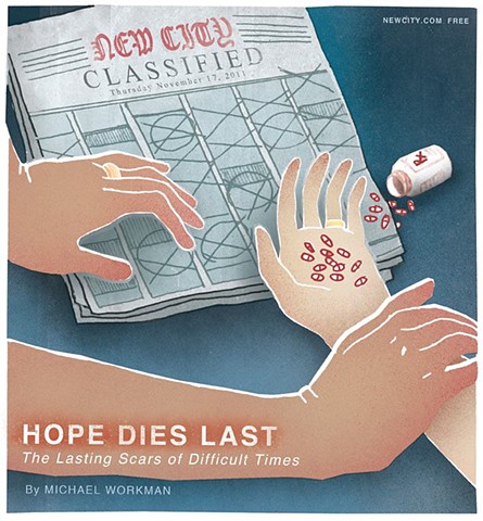 Hope Dies Last: The Lasting Scars of Difficult Times, Newcity, Cover