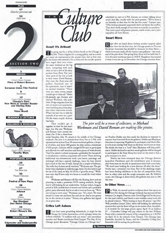 Chicago Reader article on Artboat 2003, #1
