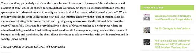 Newcity Review of Evil Is Interesting, 2012, Page 2