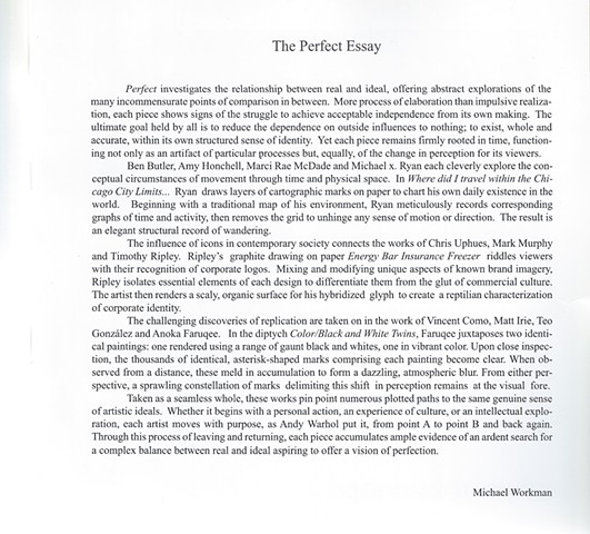 Catalog Essay for "Perfect" at the Chicago Cultural Center, Curated by Maci Rae McDade, Page 2