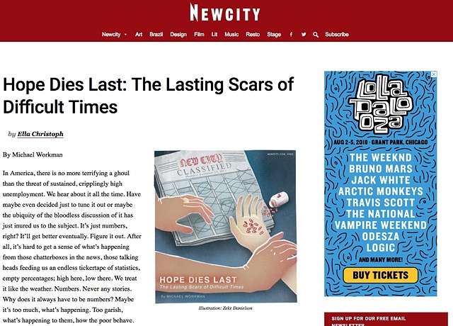 Hope Dies Last: The Lasting Scars of Difficult Times, Newcity, Page 1