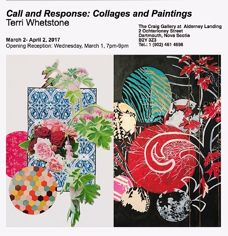 Solo Exhibition: Terri Whetstone: Call & Response: Collages and Paintings, The Craig Gallery March 1 to April 1, 2017 