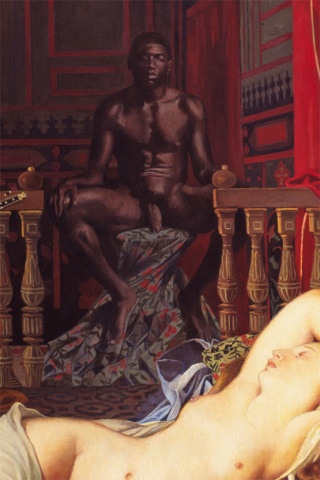 Odalisque with Slave, Restored (Detail)