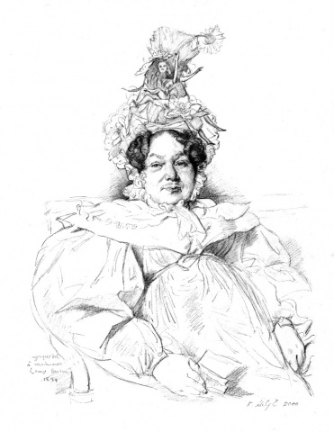 6.	Madame Louis-Francoir Bretin, nee’ Genevieve-Aimee-Victoire Boutard, Restored   