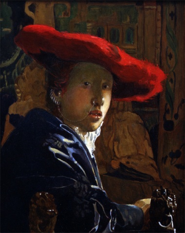 The Girl with a Red Hat Restored   