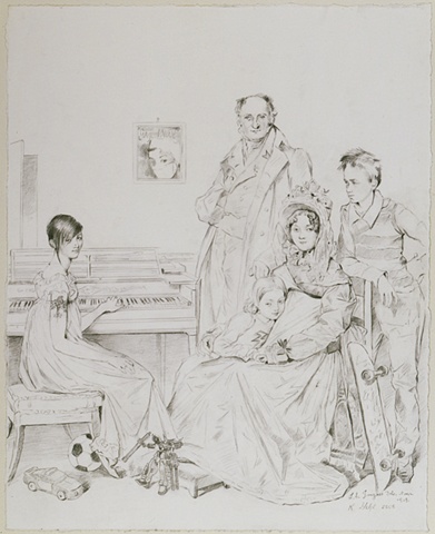 La Famille Stamaty, Restored, 2008
graphite, 46.3x37.5 cm
Ingre Museum, Montauban (Louvre)