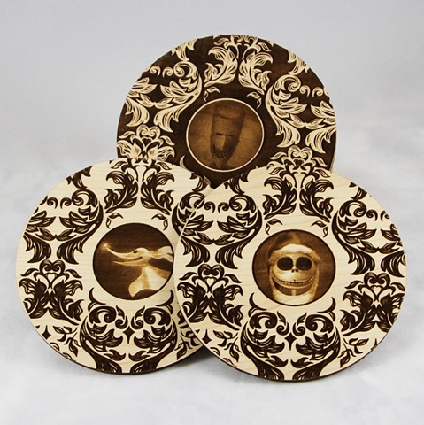 Nightmare Before X-mas ornaments / coasters