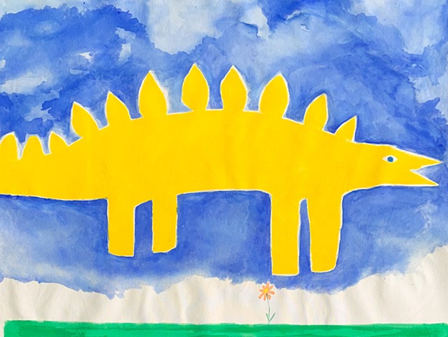 Dinos can fly (painted)