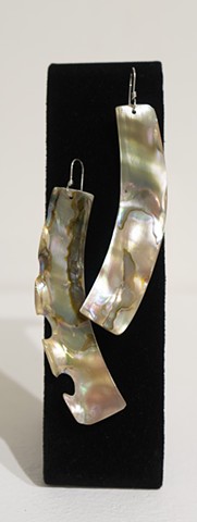 Abalone Curved Earrings 2