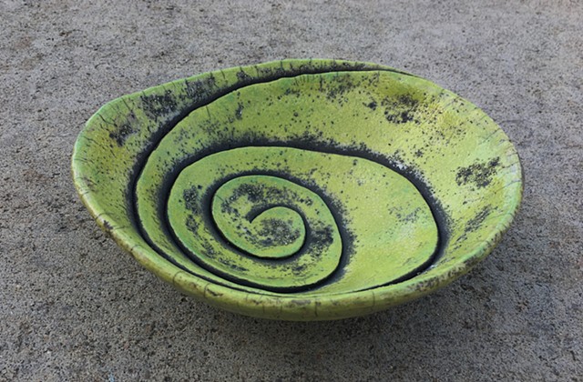 light green spiral