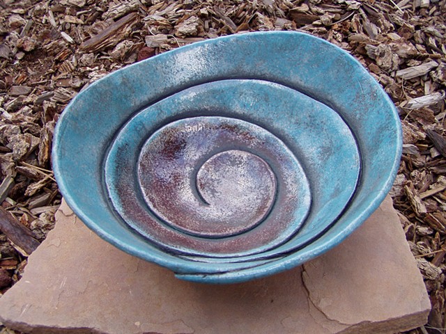 sky blue spiral