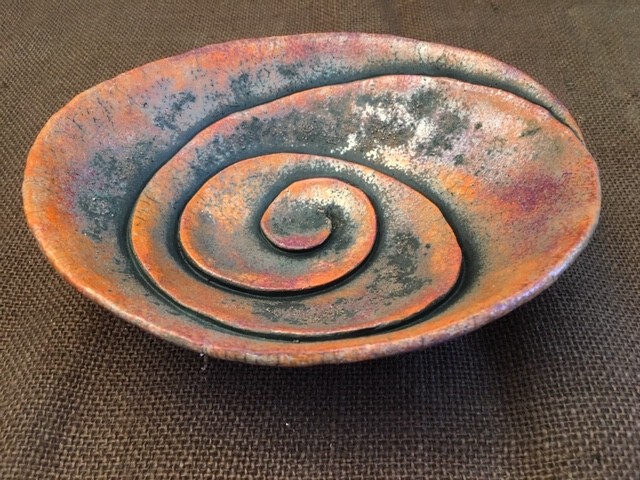 orange violet spiral