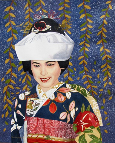Japanese, Bride, Colorful, Beautiful, Patterns