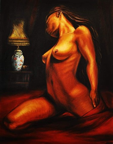 Nude with Lamp