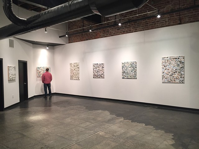 "Interval", solo exhibition installation view,
Shockoe Artspace,
Richmond, VA
December 1, 2017- February 24, 2018