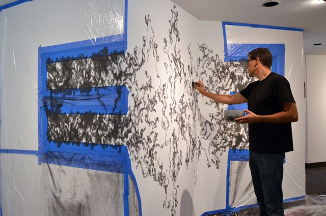 Site-Specific drawing at McLean Project for the Arts, 2015