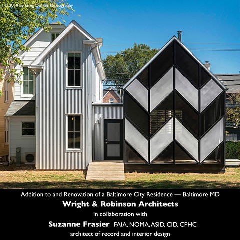 Design Award, Age-in-Place, Addition, Renovation, Screened Porch, Baltimore, Urban, Residence, Tin House