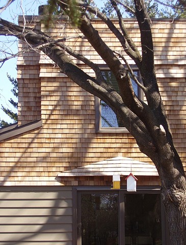Wright Robinson Architects. Hudson NY. Split-level house. Add-A-Level. Shingle Style. Parkitecture. Western false-front.