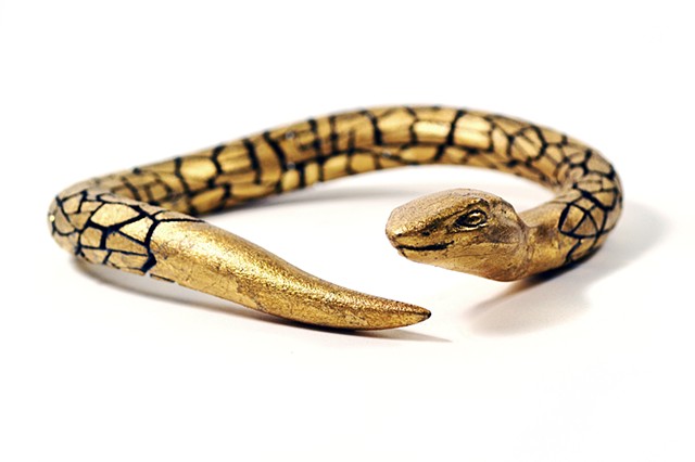 Snake Choker: Gold