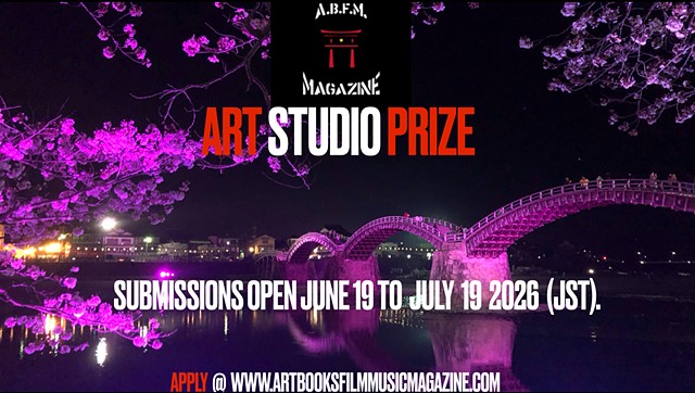 A.B.F.M. Magazine® Art Studio Prize winner will receive $100.00 and a A.B.F.M. Magazine® Feature, be automatically placed in our upcoming 7th Annual Online Halloween Group Exhibition, and our 7th Anniversary t-shirt.