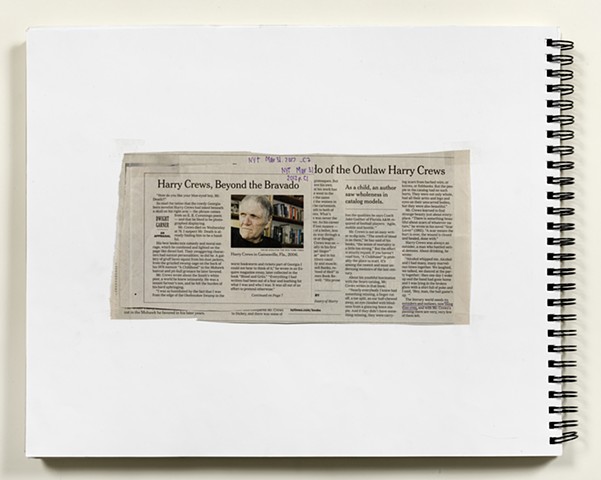 Source for NYT, MARCH 31, 2012, HARRY CREWS