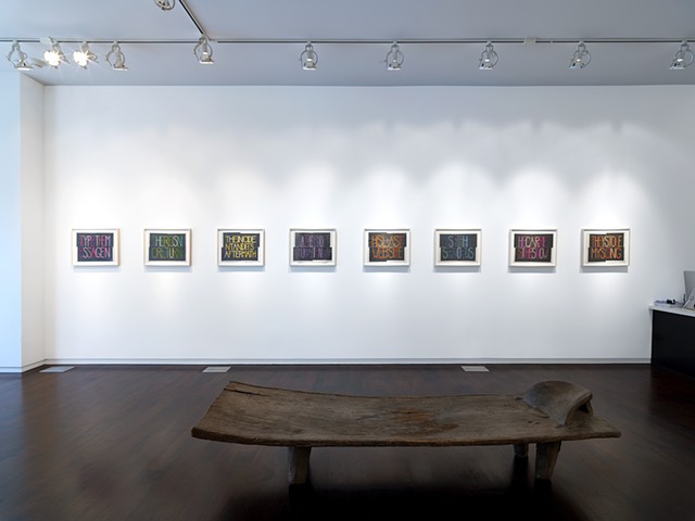 Installation view, Alan Koppel Gallery