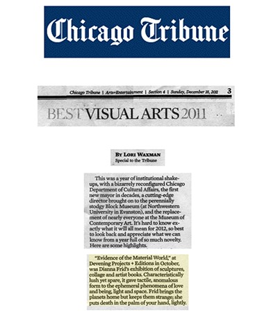 CHICAGO TRIBUNE: BEST VISUAL ARTS 2011