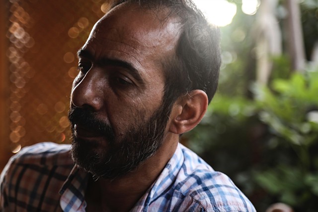 Abu Mahmoud Gul, Hala’s father, sits in a Syrian cafe near his home and anguishes over his past and the horrific state of his beloved country.
“I’m not a criminal. I just want freedom. Everyone wants freedom.”