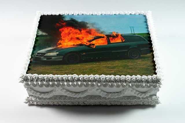 Burning Car Cake (Detail)