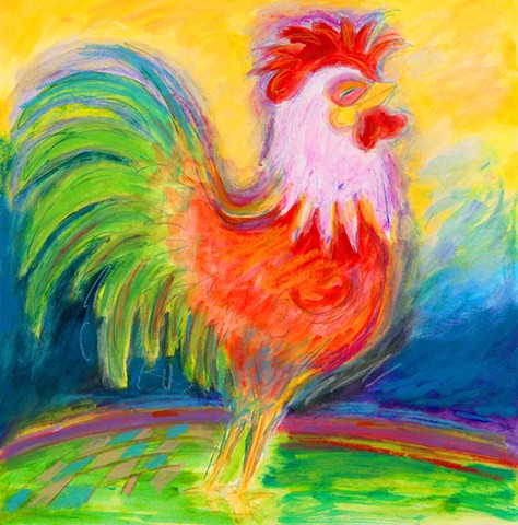 Greeting Card, Gallo Rooster