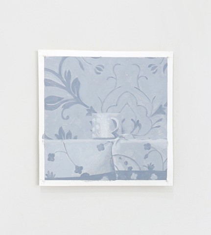 Matthew Girson, The Other Night (Still Life at 4:00 am), #1, 2026, Oil on Yupo, 10 x10 in (image), 11 x 11 in (paper)