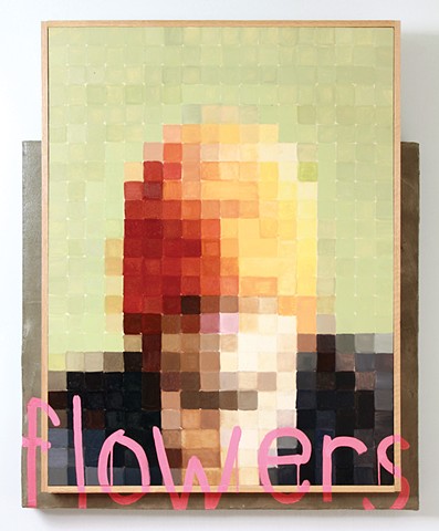 Self Portrait with Flowers  