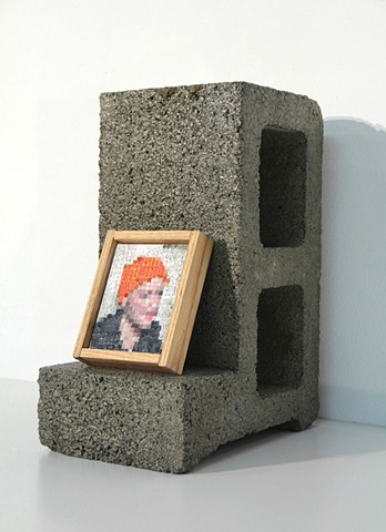 An Attempt To Paint A Self Portrait In The Style Of A Cinderblock