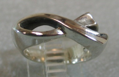 sterling silver ichthus fish ring © Nancy Denmark