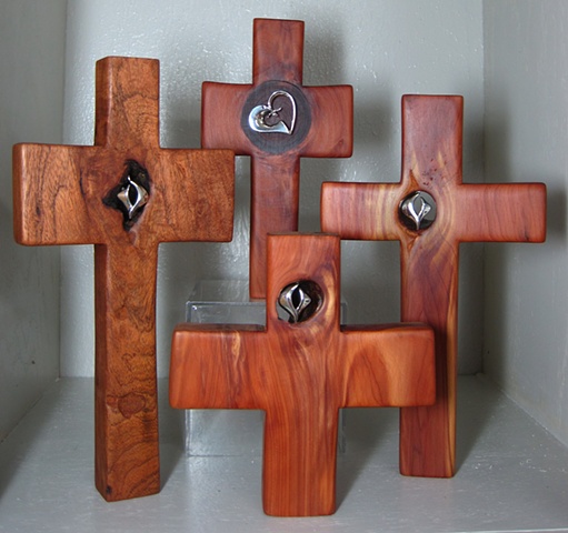 4 CROSSES WITH STERLING SYMBOLS